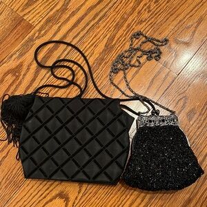 Two evening crossbody bags